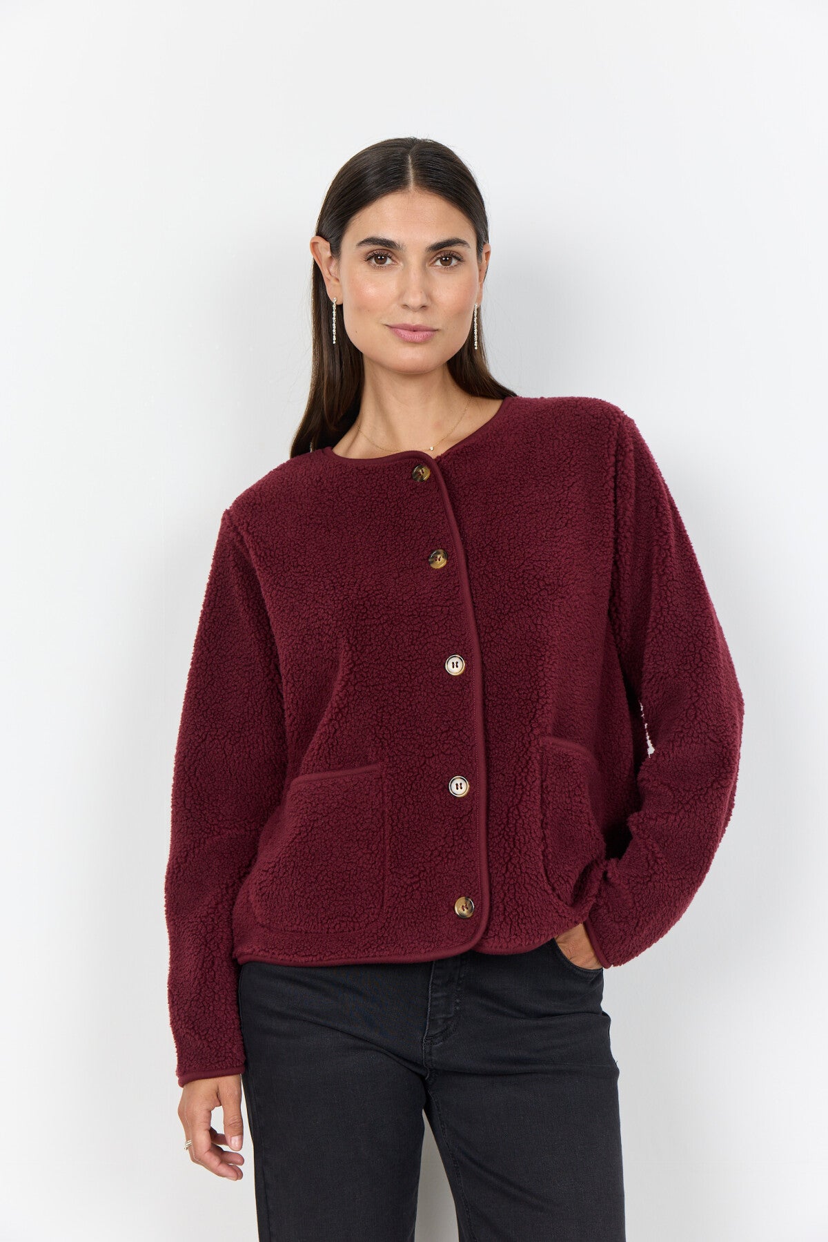 SC-ONYX 2 Cardigan Dunkelrot