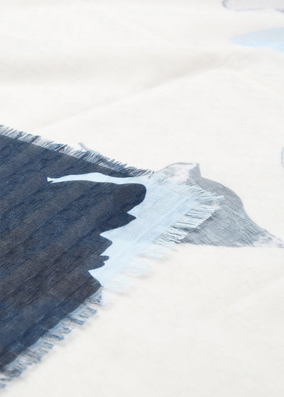 SC-BERTINA 1 Schal Hellblau