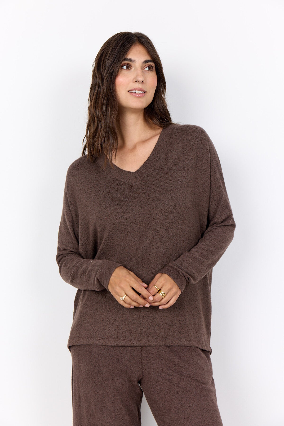 SC-BIARA 90 Bluse Dunkelbraun