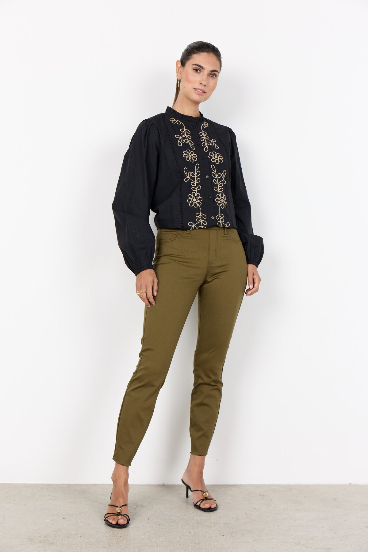 SC-NADIRA 1-B Jeans Dunkelgrün