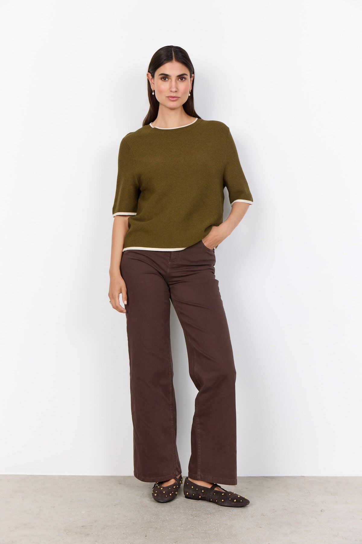 SC-DOLLIE 793 Pullover Oliv