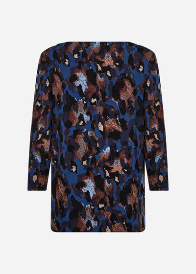 SC-MARICA AOP 342 Bluse Dunkelblau