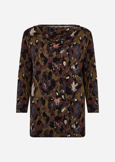 SC-MARICA AOP 342 Bluse Dunkelgrün