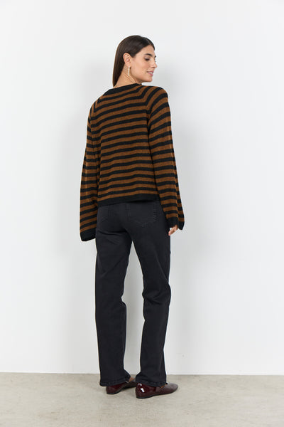 SC-ORLEAN STRIPE 14 Pullover Schwarz