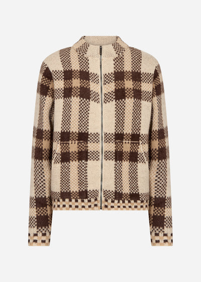 SC-VIBSA 2 Cardigan Dunkler Sand