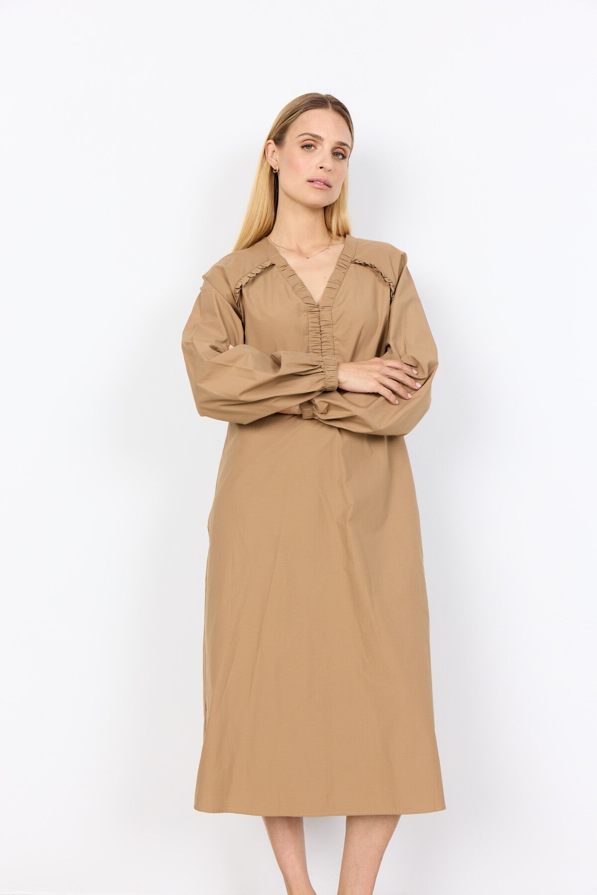 SC-NETTI 111 Kleid Dunkler Sand