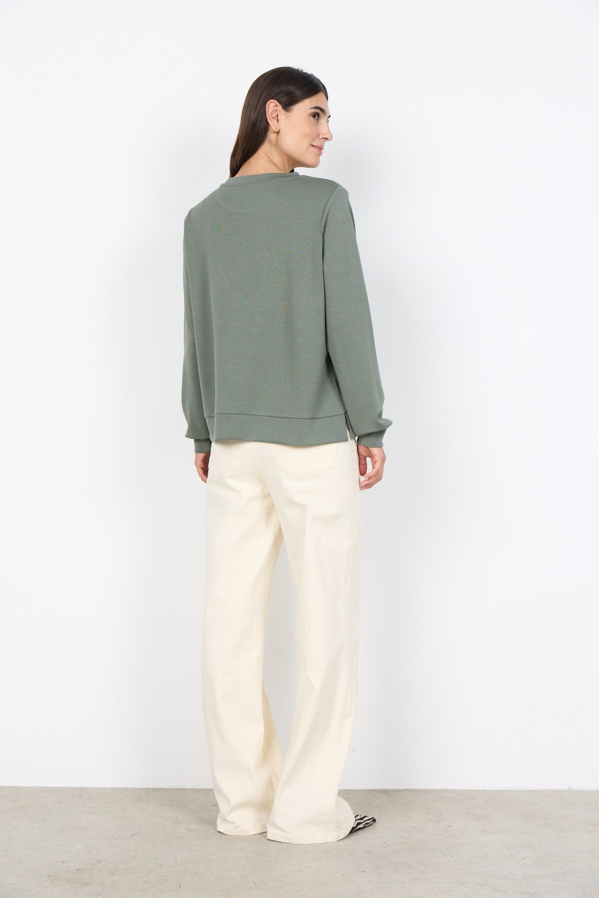 SC-BANU 287 Sweatshirt Staubiges Grün