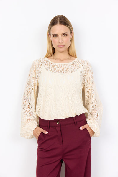 SC-VAHIDA 2 Bluse Creme