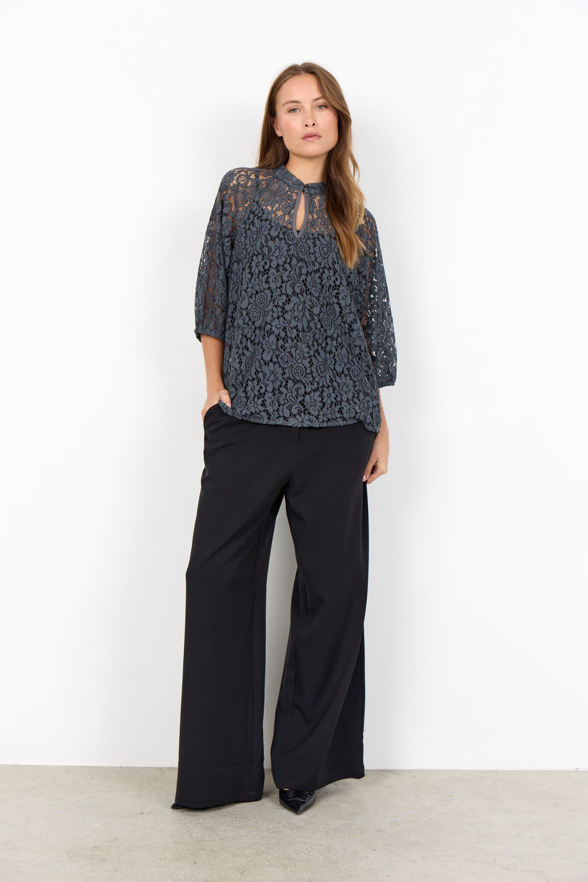 SC-NILLA 3 Bluse Dunkelgrau