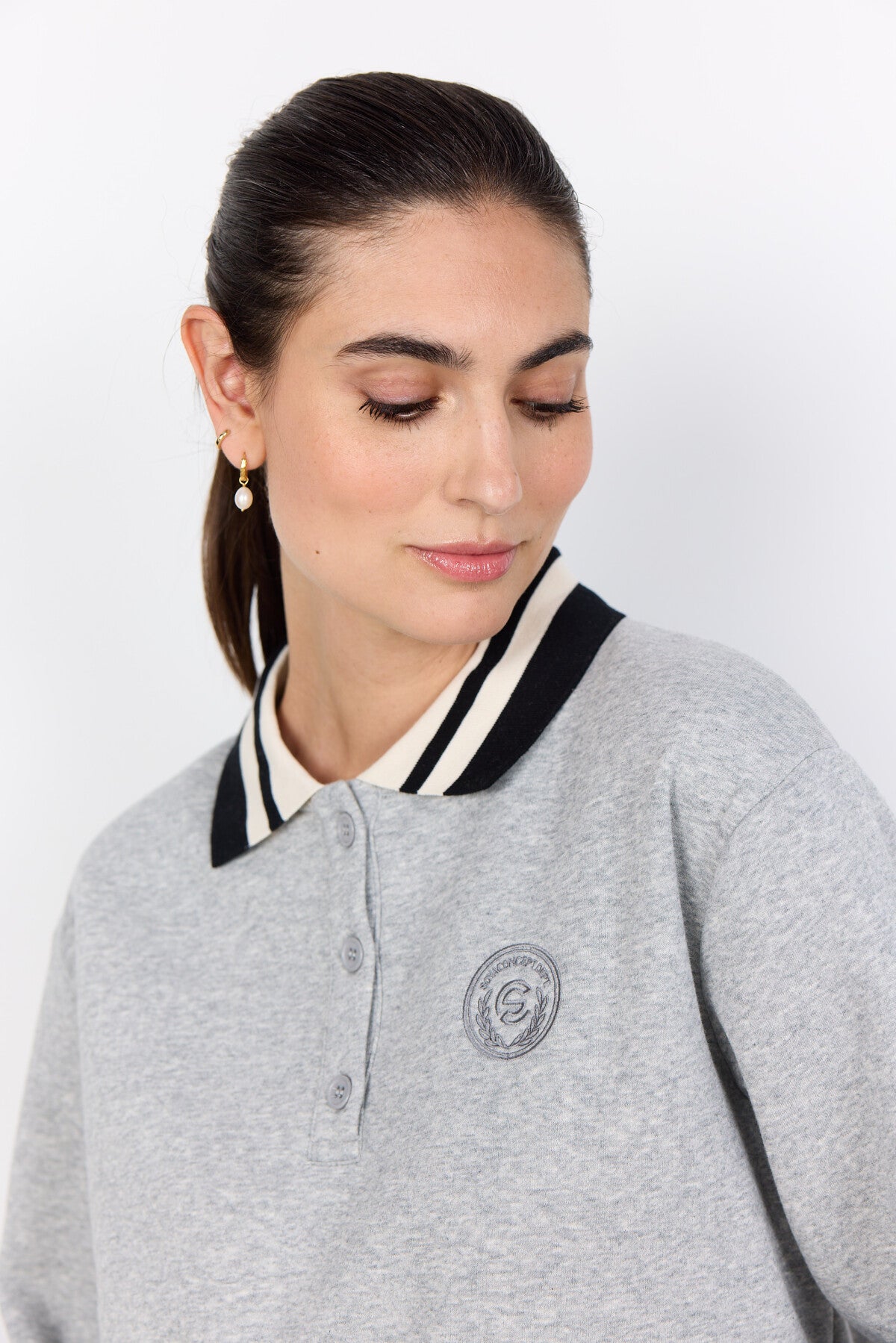 SC-ANGELIN 8 Sweatshirt Hellgrau