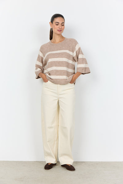 SC-ORLEAN STRIPE 5 Pullover Sand
