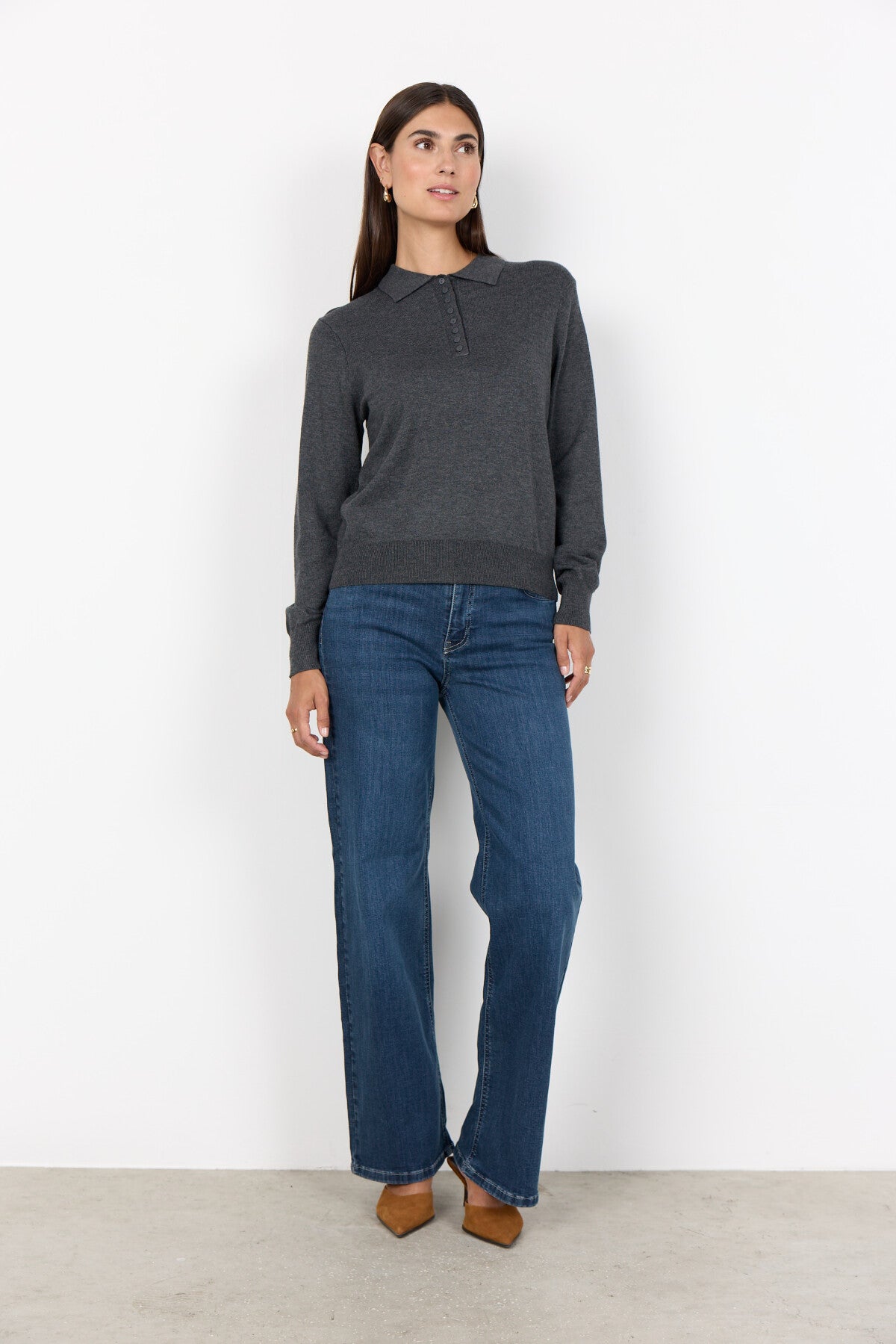 SC-DOLLIE 799 Pullover Dunkelgrau