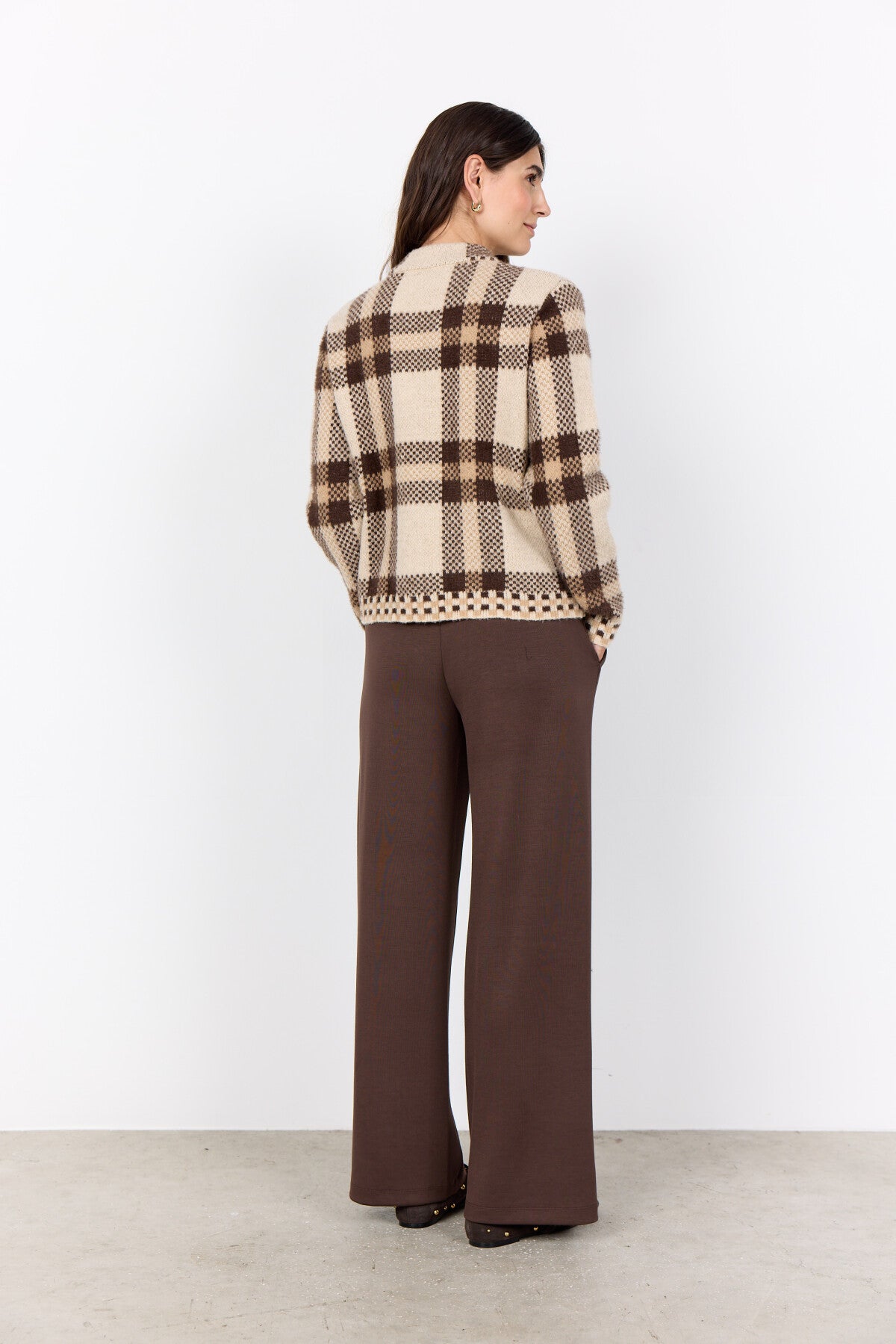 SC-VIBSA 2 Cardigan Dunkler Sand