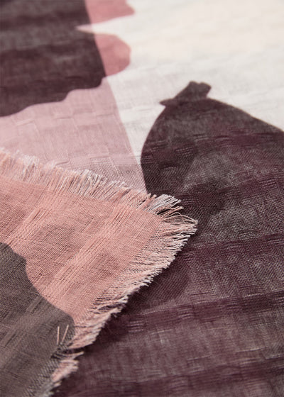 SC-BERTINA 1 Schal Rubinrot