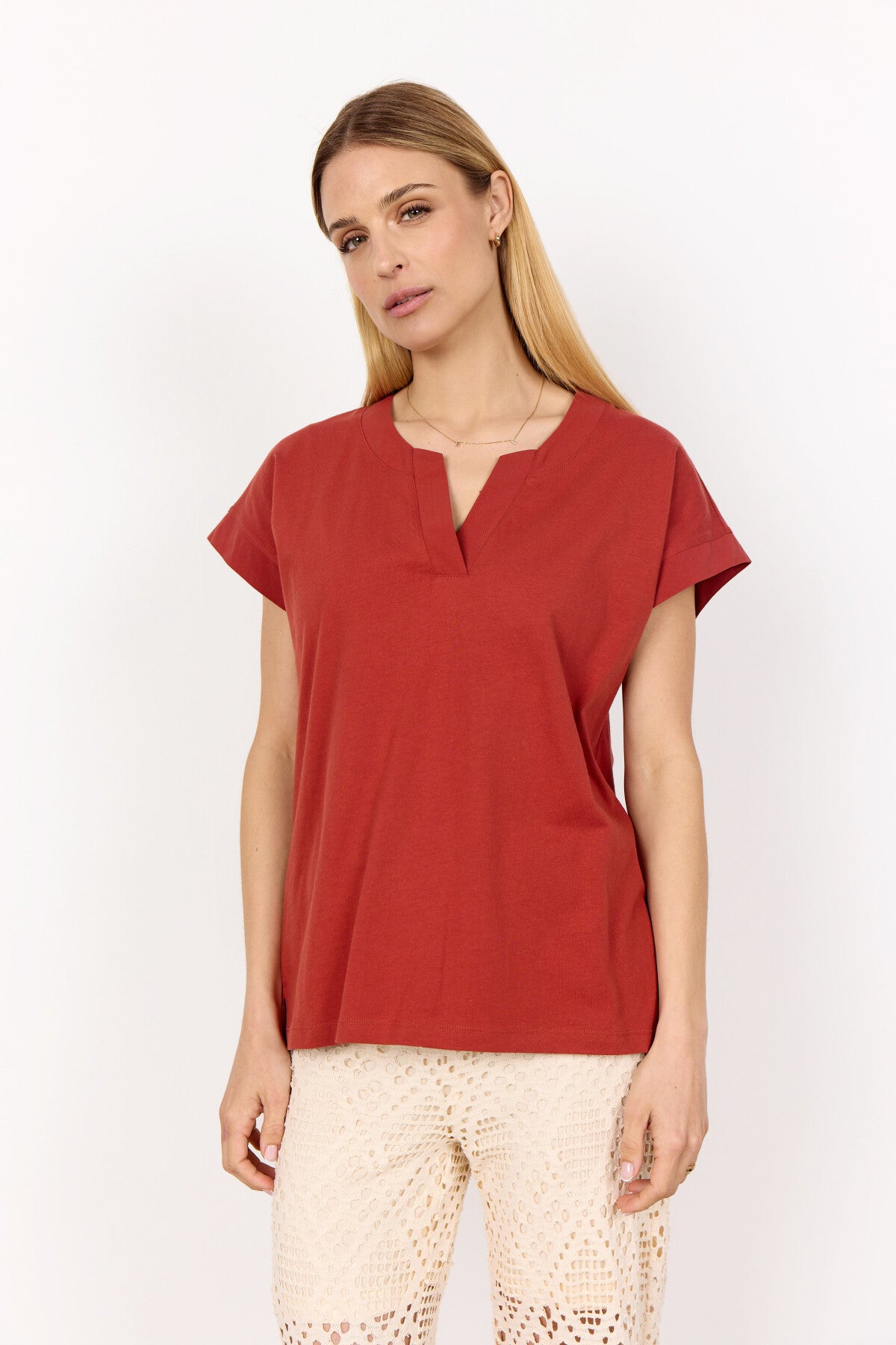 SC-DERBY 27 T-shirt Rostrote