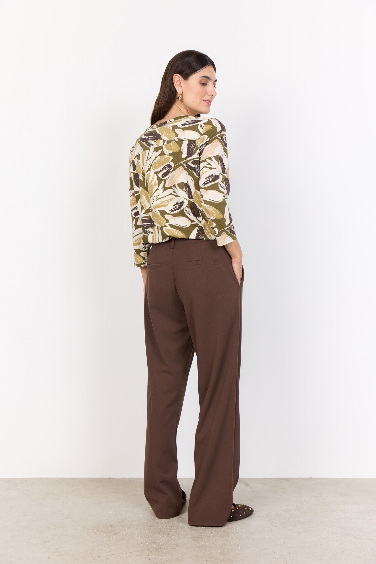 SC-FELICITY AOP 512 Bluse Oliv