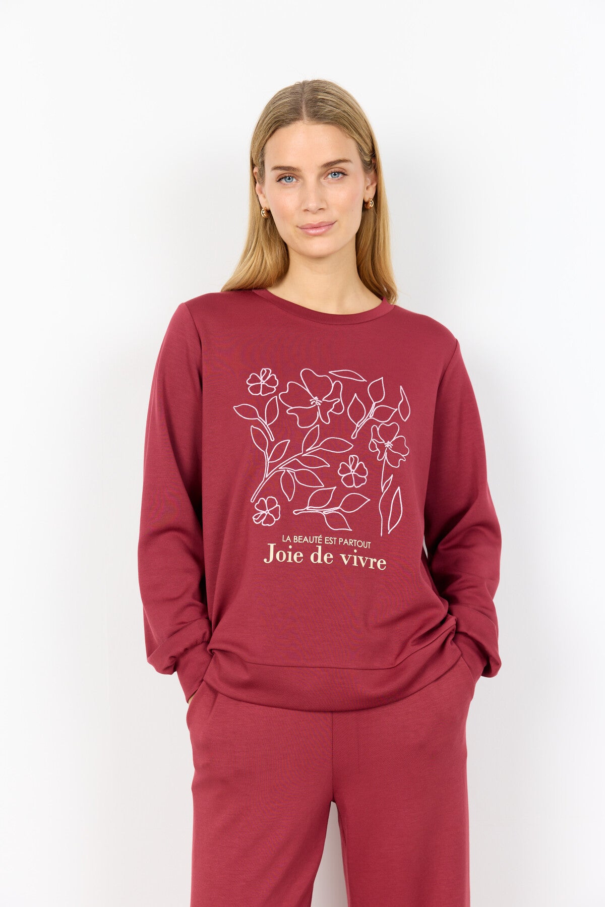 SC-BANU 287 Sweatshirt Rubinrot