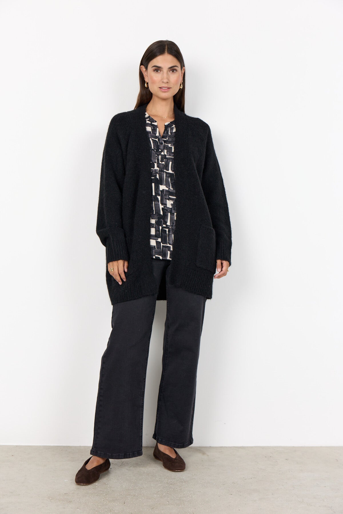 SC-GUNNA 13 Cardigan Schwarz