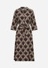 SC-HALIN AOP 3 Kleid Dunkle Pflaume