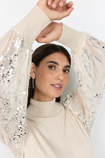 SC-DOLLIE 803 Pullover Creme