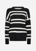 SC-DOLLIE STRIPE 819 Pullover Schwarz