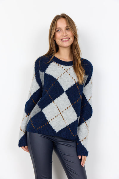 SC-ACACIE 1 Pullover Dunkelblau