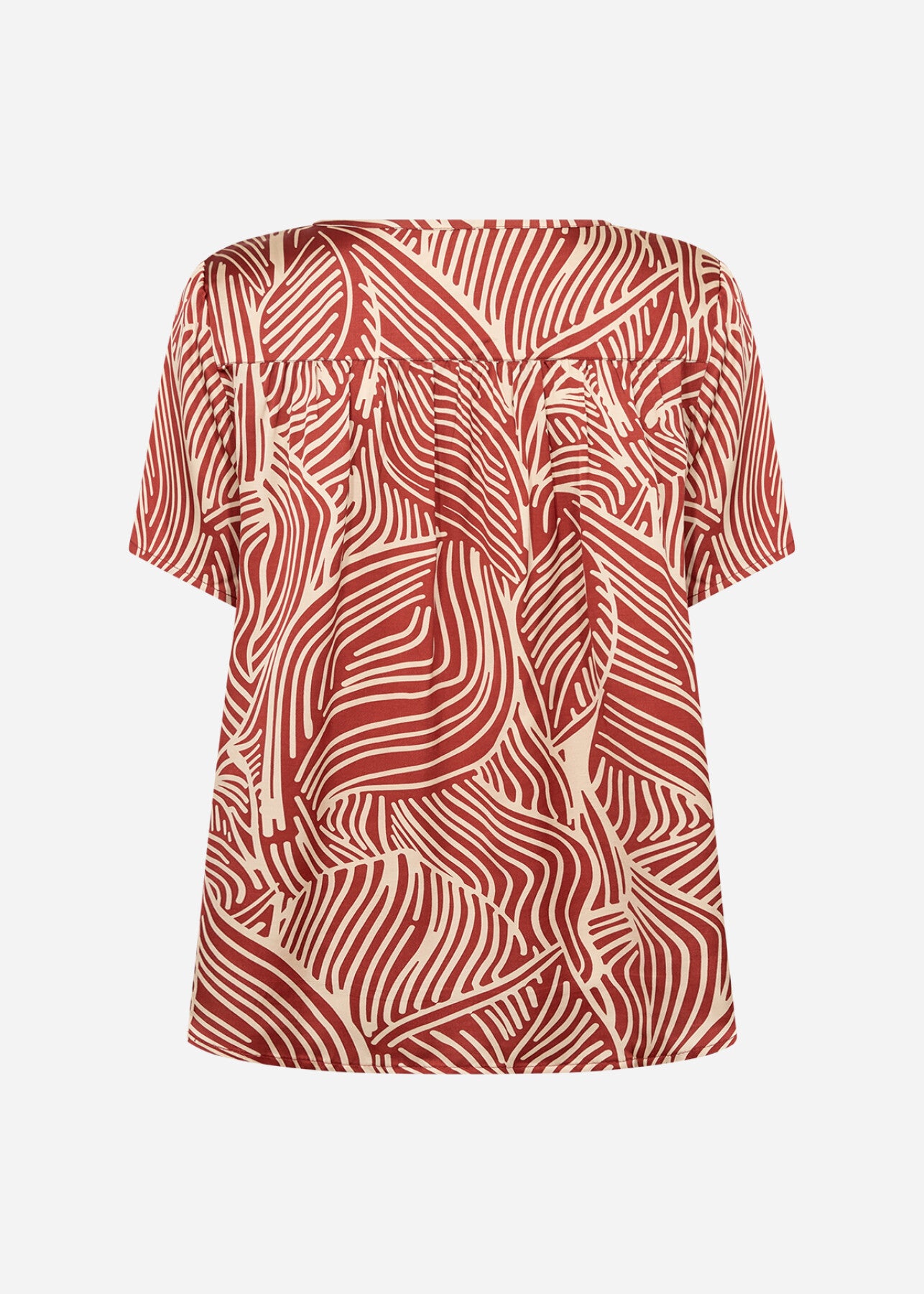 SC-SIGNORA 1 Bluse Rostrote