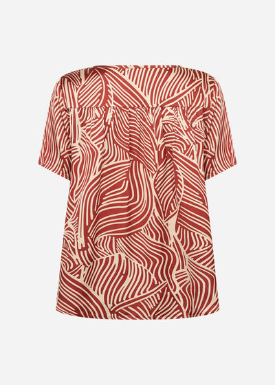 SC-SIGNORA 1 Bluse Rostrote