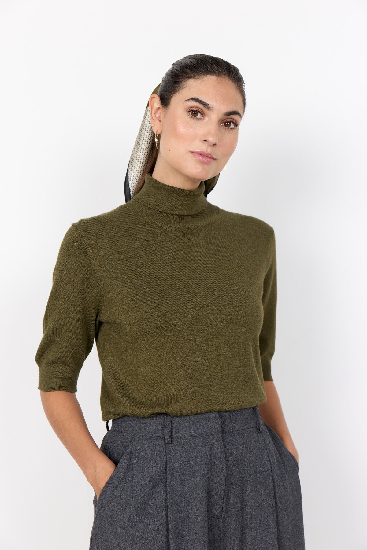 SC-DOLLIE 740 Pullover Dunkelgrün