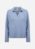 SC-BIARA 159 Bluse Staubblau