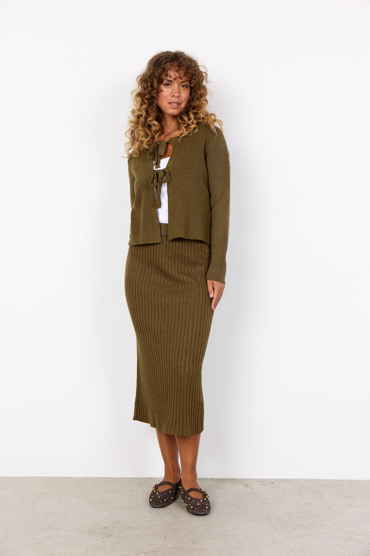 SC-KANITA 26 Cardigan Dunkelgrün