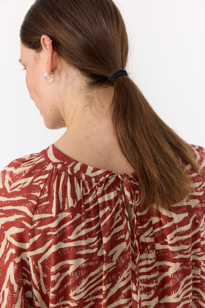 SC-SADE 3 Kleid Rostrote