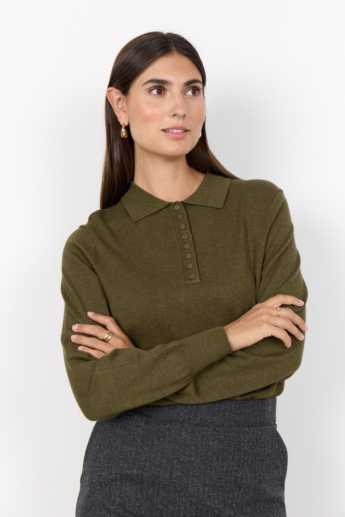 SC-DOLLIE 799 Pullover Dunkelgrün